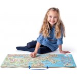 Magnetická mapa EVROPY, společenská hra 3 v 1 v AJ – Hledejceny.cz