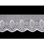 Madeira - štykování šíře 50 mm, střední, bílá – Zboží Dáma