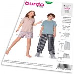 Střih Burda 9288 - Dětské tričko, kalhoty s gumou v pase, šortky