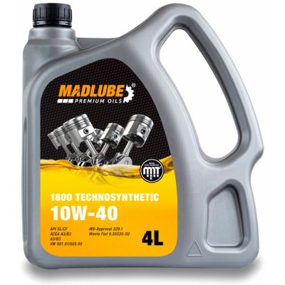 MadLube 1800 TechnoSynthetic 10W-40 4 l