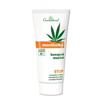 Cannaderm Mentolka konopné mazání 200 ml