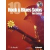 Noty a zpěvník 10 Rock & Blues Solos for Guitar + CD pro elektrickou kytaru a doprovod