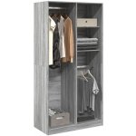 Šatní skříň šedá sonoma 100 x 50 x 200 cm kompozitní dřevo - 11461.3307770 – Sleviste.cz