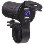 Nabíječka USB STU 34705 s voltmetrem na motocykl | Zboží Auto