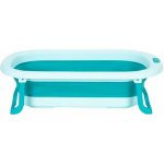 ECOTOYS Dětská skládací cestovní vanička s odtokem šedomodrá – Zboží Mobilmania