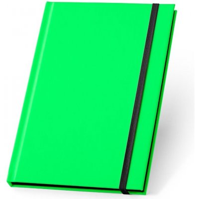 WATTERS Zápisník A5 ve fluorescenčním PU provedení Linkované listy Světle zelená