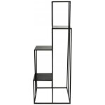 HowHomely Stojan na květiny Kaskada 2 110 x 40 x 40 cm černá – Zboží Dáma