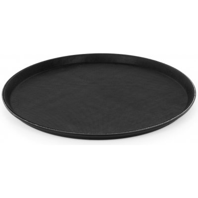 TECHNICA Číšnický tác kulatý o průměru 405 mm protiskluzový černý – Sleviste.cz