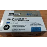 DiaDent Čepy sterilní papírové kónické .04 Plus MP258-708 - Vel./šíře: 40 – Hledejceny.cz