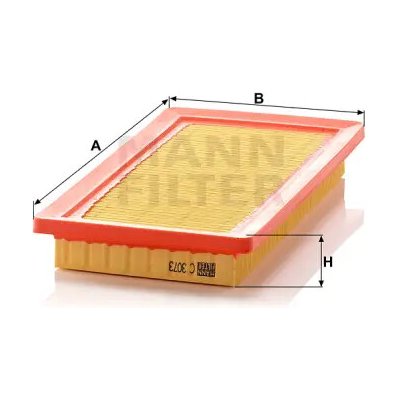 MANN FILTER Vzduchový filtr C 3073 – Hledejceny.cz