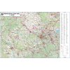 Nástěnné mapy Excart Maps Moravskoslezský kraj - nástěnná mapa 135 x 90 cm (vydání 2023) Varianta: bez rámu v tubusu, Provedení: laminovaná mapa v lištách