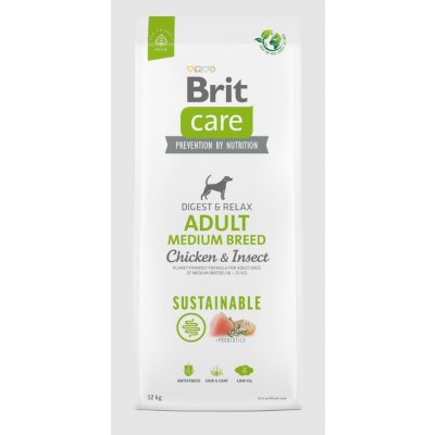 Brit Care Dog Sustainable Adult Medium kuřecí 15 kg – Hledejceny.cz
