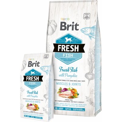 Brit Fresh Fish with Pumpkin Adult Large Muscles & Joints 2,5 kg