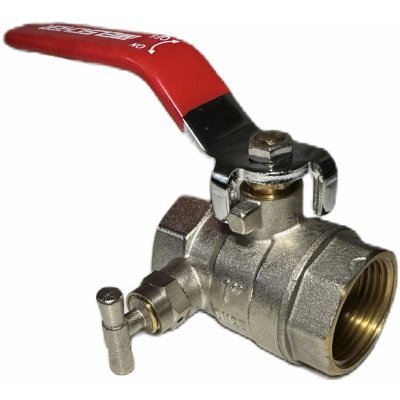 GEOS AGT Kulový kohout plnoprůtokový s vypouštěním páka DN 25 - 1" (F-F) – Zboží Mobilmania