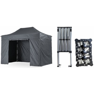 TENTino SMALL HEXAGON 2x4 m 17A - ANTRACIT – Hledejceny.cz
