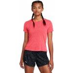 Under Armour UA Launch Camo Shortsleeve Červená – Zboží Dáma
