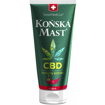 Swissmedicus Koňská mast s kolagenem s CBD hřejivá 200 ml – Zboží Mobilmania