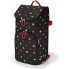 Nákupní taška a košík Nákupní batoh Reisenthel Citycruiser černý s barevnými puntíky