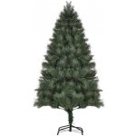 Vánoční stromeček HOMCOM Ø90 x 180 cm, umělá jedle, realistické šaty z jehličí, zelená – Hledejceny.cz