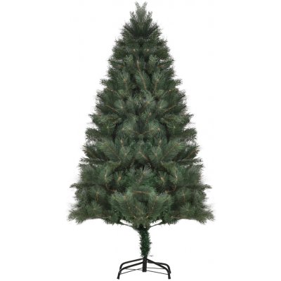 Vánoční stromeček HOMCOM Ø90 x 180 cm, umělá jedle, realistické šaty z jehličí, zelená – Hledejceny.cz