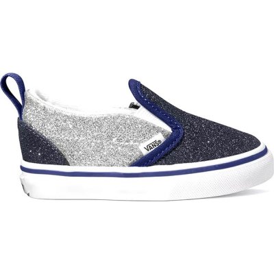 Vans Td Slip-on V 2-tone Glitter silver/navy – Zboží Mobilmania