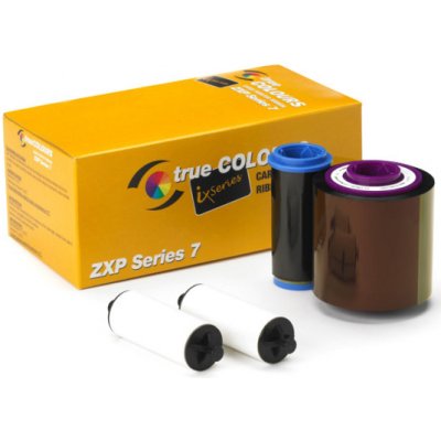 Páska Zebra ZXP7, YMCKO, barevná barvící páska pro potisk plastových karet – Zboží Živě