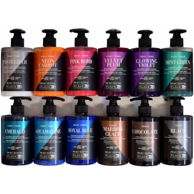 Black Professional Line Crazy Toner barevný toner Pastelizer 300 ml – Zboží Mobilmania