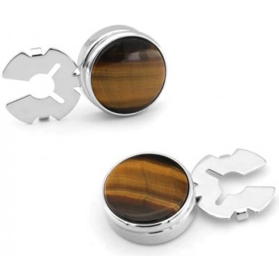 Amparo Miranda ozdoba na knoflíčky košile X419H Tygří oko – Zboží Dáma