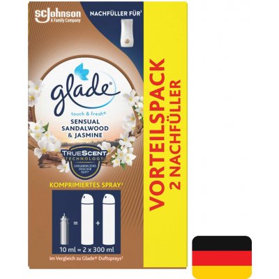 Glade Touch & Fresh náhradní náplň Sensual Sandalwood & Jasmine 2 x 10 ml – Sleviste.cz