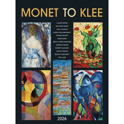 Monet to Klee nástěnný 42 x 56 cm 2026 – Zboží Mobilmania