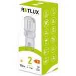 Retlux RLL 461 LED žárovka JC 2W G9 teplá bílá – Sleviste.cz