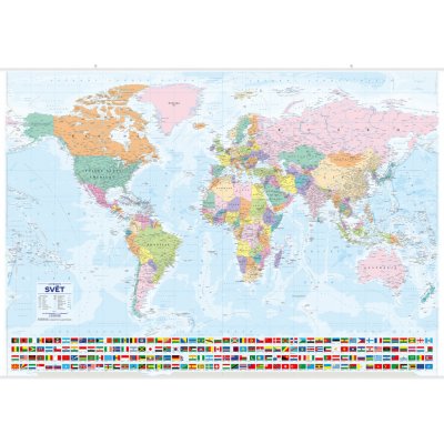 Kartografie PRAHA, a. s. Svět – státy a území – nástěnná mapa – Zboží Mobilmania
