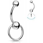 Šperky4U piercing do pupíku banánek pohyblivý BS01035 – Zboží Dáma