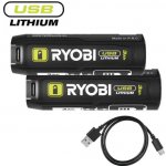 RYOBI RB4L30X2 3,0Ah Akumulátor USB Lithium, 2 ks, 5133006547 – Zboží Dáma