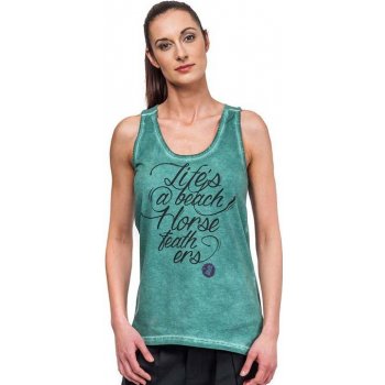 Horsefeathers LIFE IS A BEACH Tank washed Green