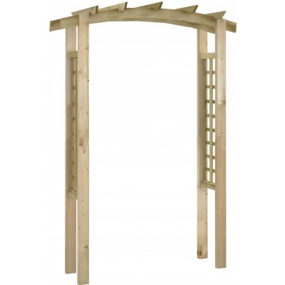 Dřevěná pergola G03V s mřížkou 3 cm – Hledejceny.cz