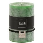 Světle zelená oválná svíčka M - 7*7*10 cm - J-Line by Jolipa – Hledejceny.cz