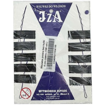 Straight ball-less hair grip - 40 mm 100 ks barva Black – Hledejceny.cz