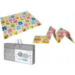 Bocioland Skládací pěnová podložka oboustranná Happy day – Zboží Dáma