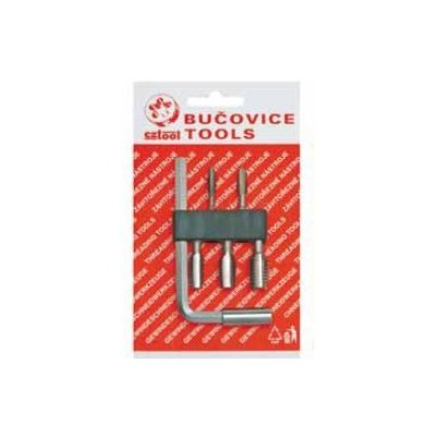 M5-M12;HSS,BIT 2,souprava závitníků se 6 hrannou stopkou 1/4" - bitem – Hledejceny.cz