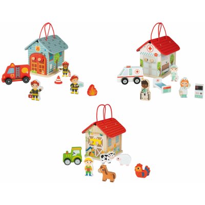 Playtive Dřevěný domeček s figurkami – Zboží Mobilmania