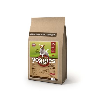 Yoggies minigranule lisované za studena s probiotiky Kuřecí & hovězí maso 1,2 kg – Zboží Mobilmania