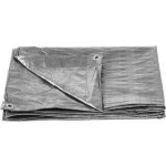 STREND PRO Plachta Tarpaulin Medium 6x10 m 100 g/m zakrývací SILVER stříbrná s oky – Zboží Dáma