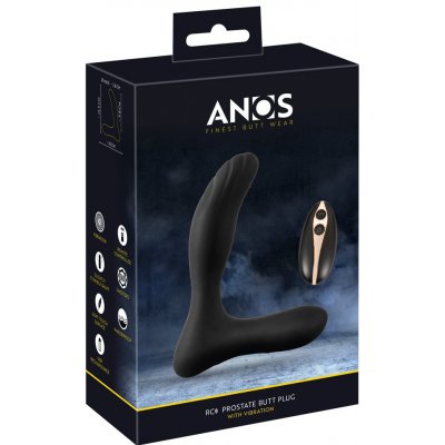 Anos RC Rechargeable radio controlled prostate black