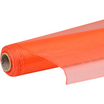 Organza uni 14,5cm x 10m ČERVENOORANŽOVÁ – Zboží Dáma