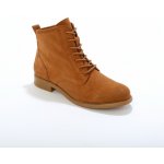 Blancheporte elegantní kotníkové boty z kožené usně karamelová – Hledejceny.cz