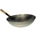 Non Food Ocelová Pánev WOK s plochým dnem 33 cm – Zboží Mobilmania