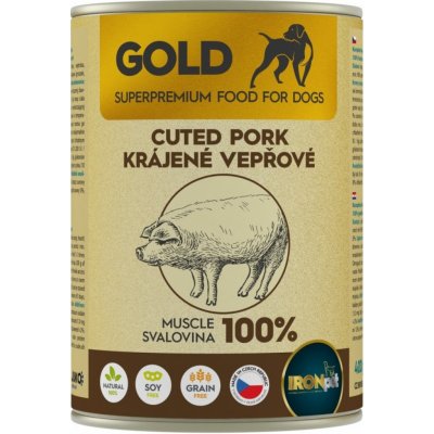 IRONpet Gold Dog Vepřová krájená svalovina 400 g – Zbozi.Blesk.cz