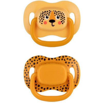 Canpol babies set symetrických silikon dudlíků BabiesBoo 2ks oranžová – Zboží Dáma