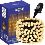Izoxis 26264 Vánoční osvětlení kuličky 300 LED, IP44, 8 režimů, 30 m, studená bílá – Hledejceny.cz